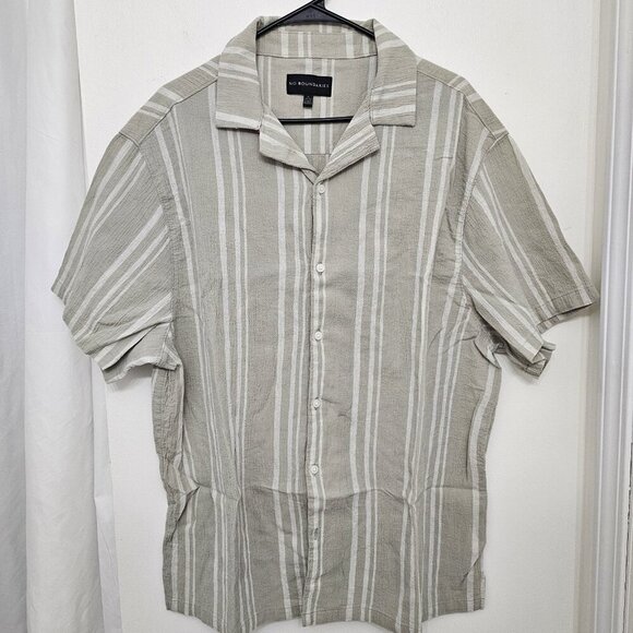 No Boundaries Shirt Mens Short Sleve Summer Shirt Size XL - Picture 1 of 8